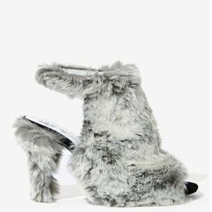 Jeffrey Campbell Lorah Faux Fur Heel